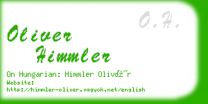 oliver himmler business card